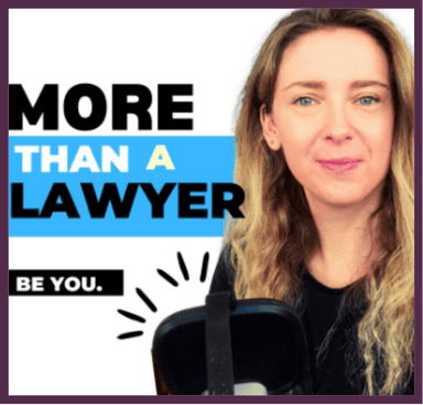 More than a Lawyer Podcast featuring Elena Deutsch More than a Lawyer Podcast Logo